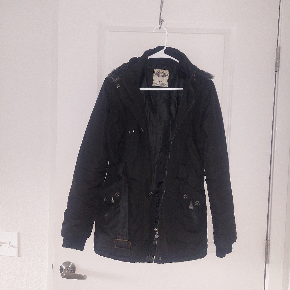 Women's Black Winter Jacket Size:S
